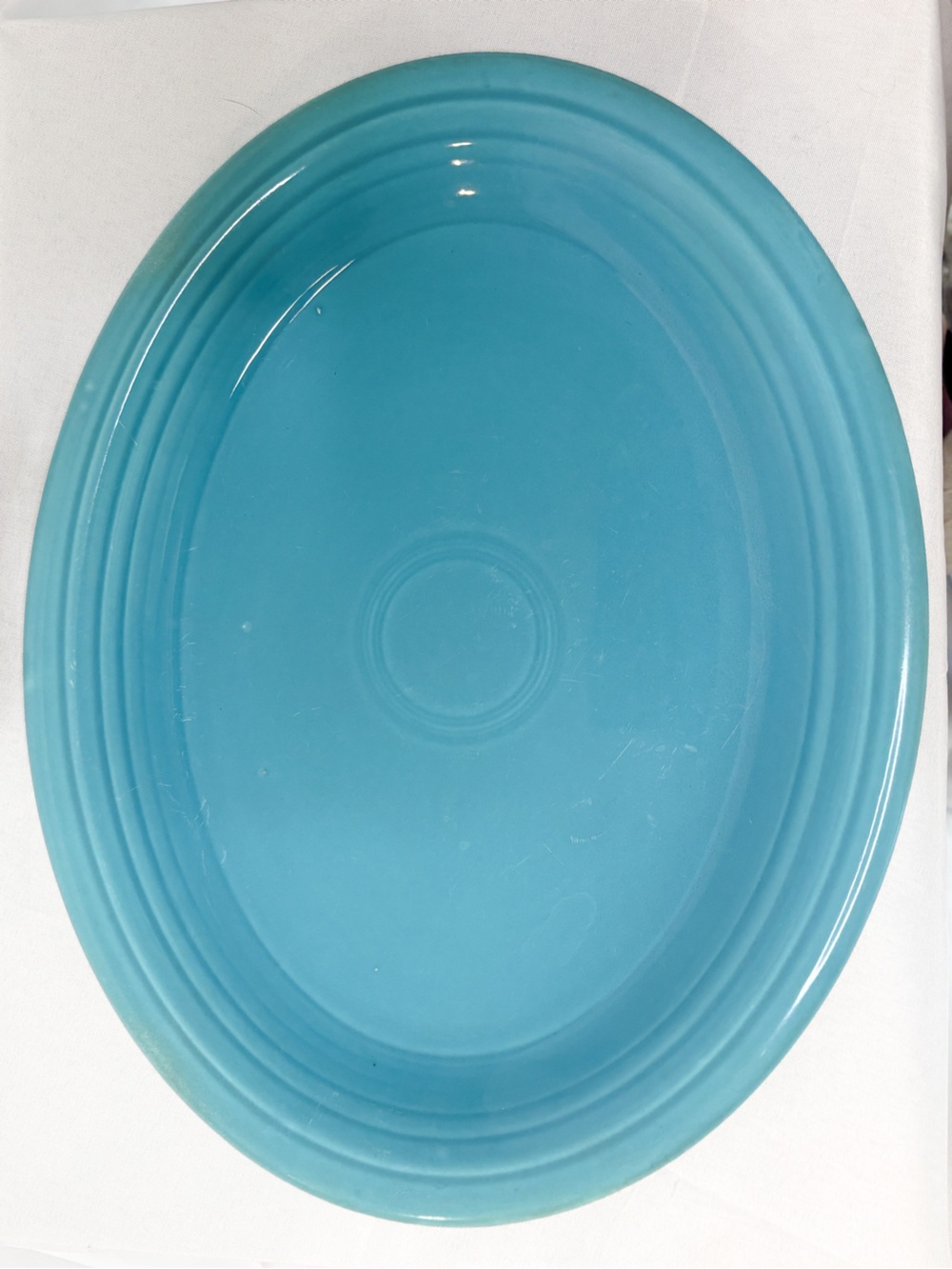 Fiestaware Turquoise Oval Platter